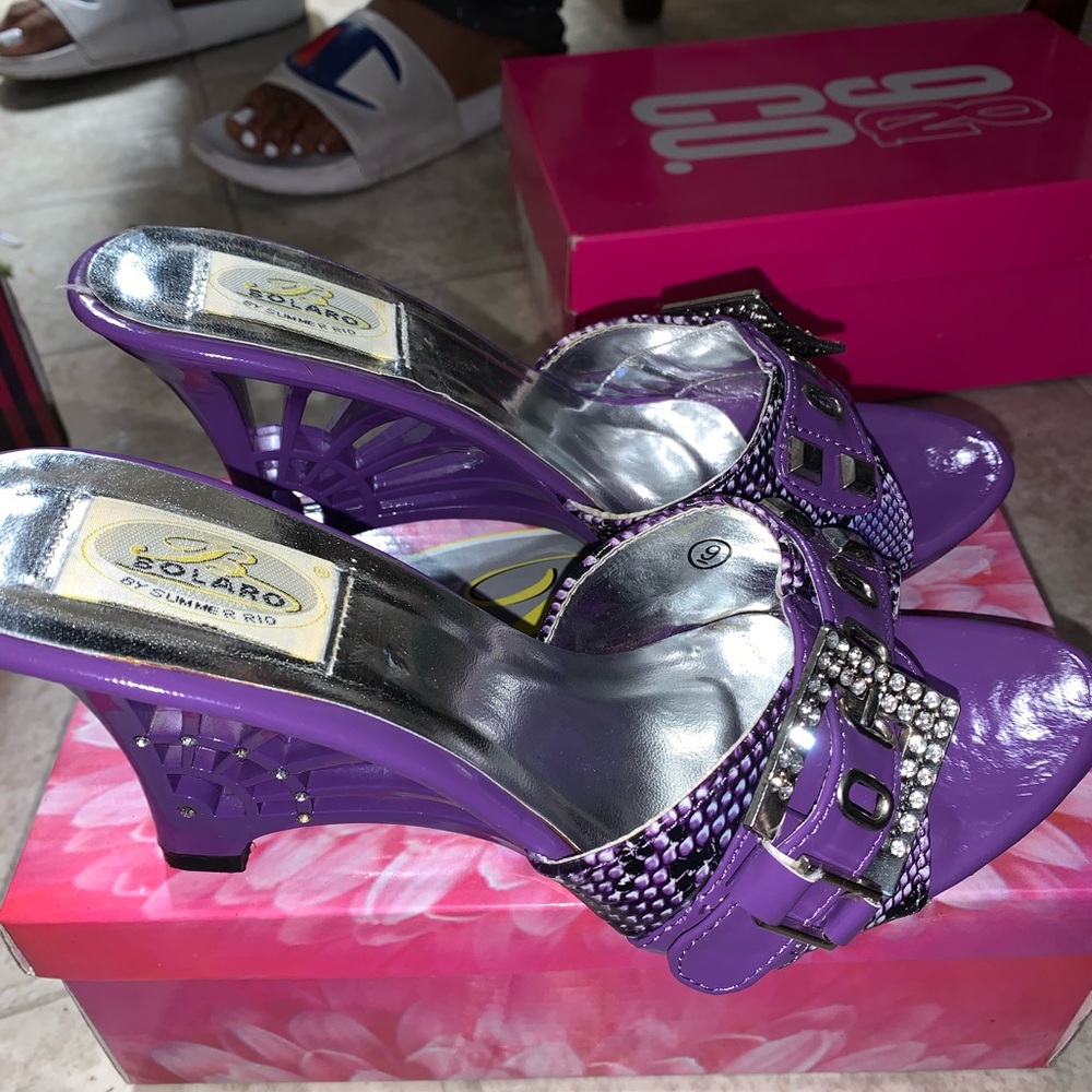 Open Back Open Toe Sandal Wedge